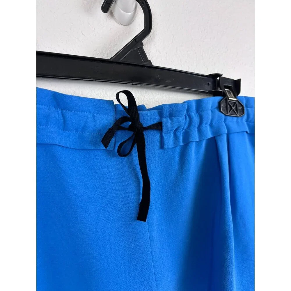 Rag and Bone women's medium royal blue Ivette‎ drawstring paper bag shorts